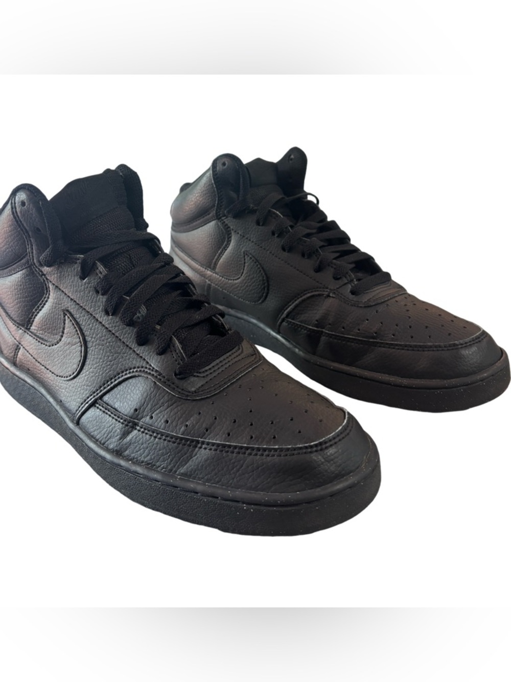 Nike Mens Court Vision Mid DN3577-003 Black Basketball Shoes Sneakers Size 11.5